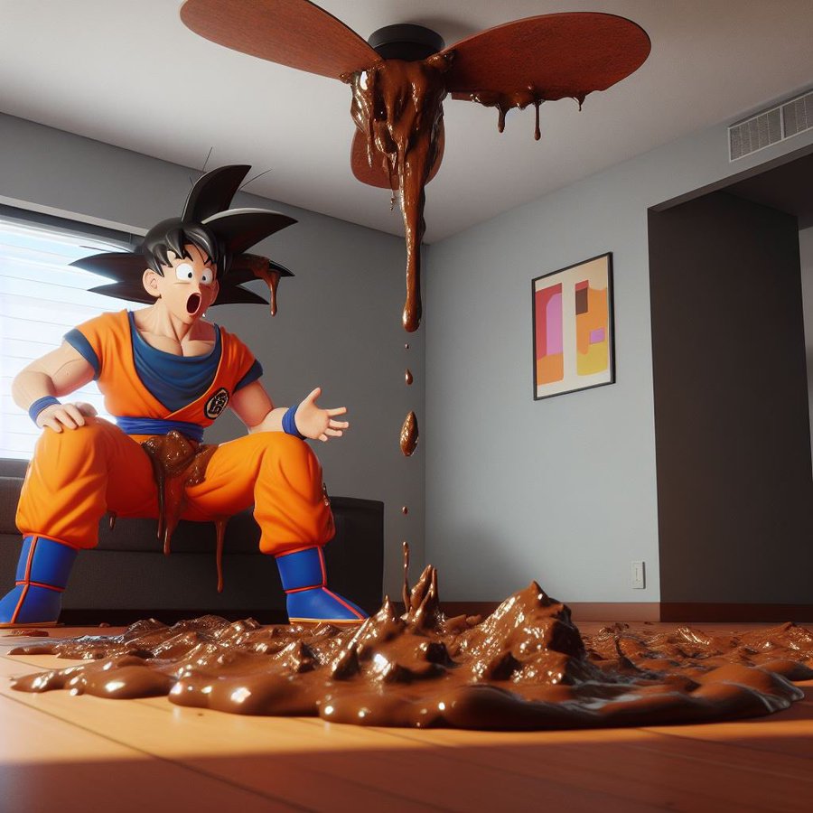 shit hit the fan - goku<br />
